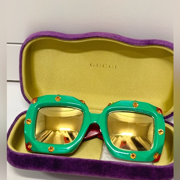 🌹GUCCI LIMITED EDITION SUNGLASSES MIRROR GLASSES runway - Picture 4 of 14
